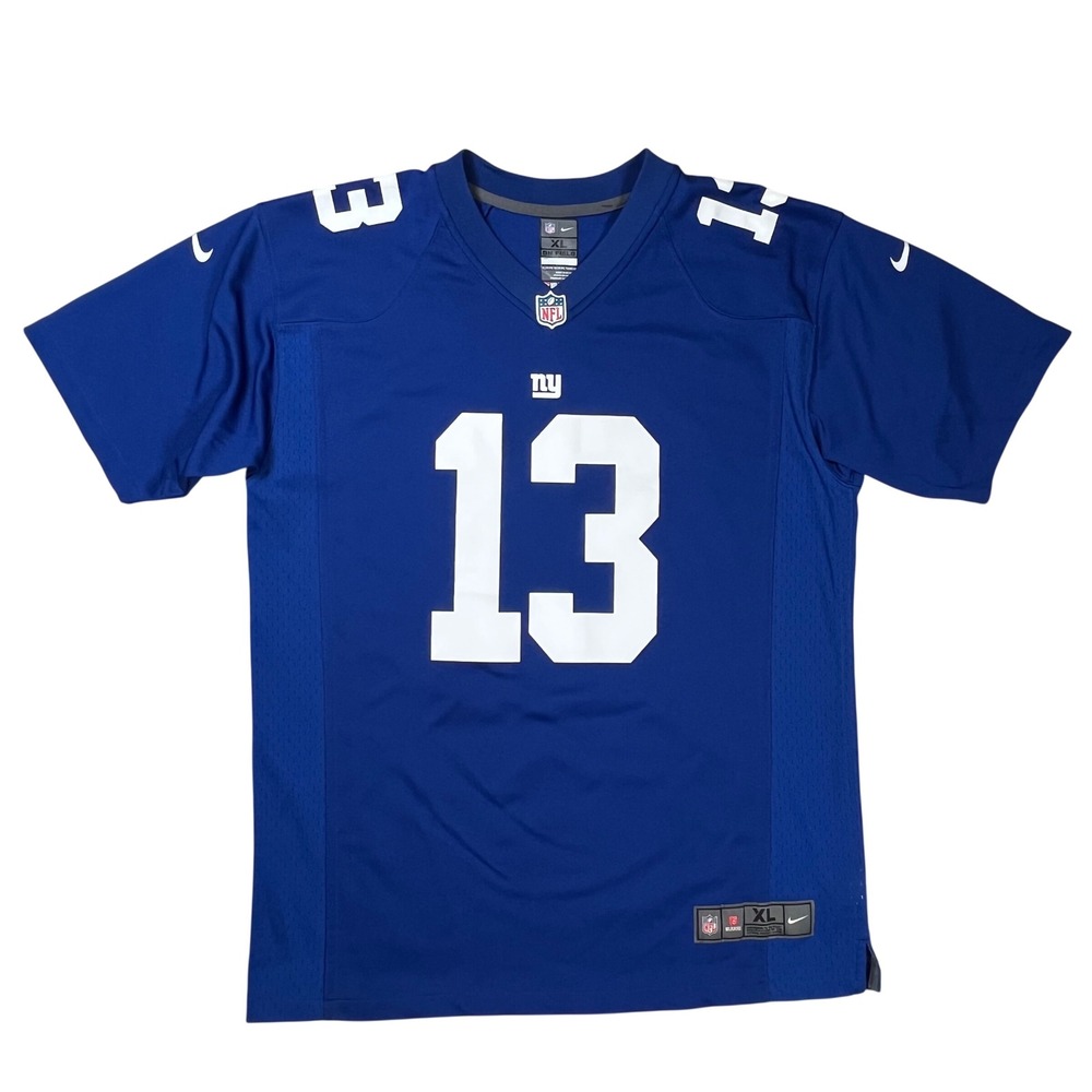 New York NY Giants Nike Football Jersey Youth XL Blue Odell Beckham Jr On Field
